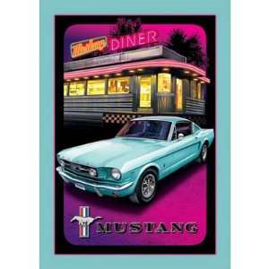    Ford Mustand Diner Car Retro Vintage Tin Sign