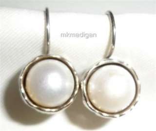 Silpada Sterling Silver Round Pearl Earrings W1750