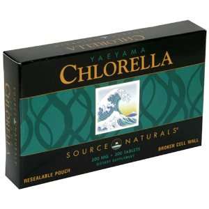 Source Naturals Yaeyama Chlorella, 200 mg, Tablets, 300 tablets (Pack 