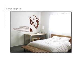 MARILYN MONROE & QUOTE Mural Art Wall Decal Stickers **  