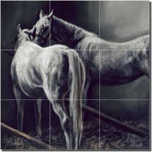   Horse Equine Ceramic Tile Mural 18 x 18 Kitchen Shower Backsplash