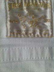 TRUE RELIGION Disco Swarovski CRYSTAL White Gold Jeans Mini Skirt 27 