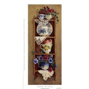    Porcelain and Pansies by Barbara Mock 5x10