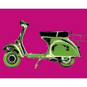  Vespa in Pink   Poster by Myrjam Tell (19 3/4x15 3/4 