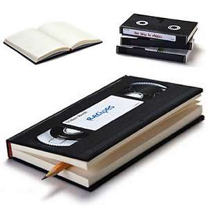 Retro Video Tape Ruled Writing Notebook Stationery 260p  