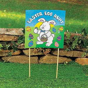 Cardboard “Easter Egg Hunt” Yard Sign (37349)  