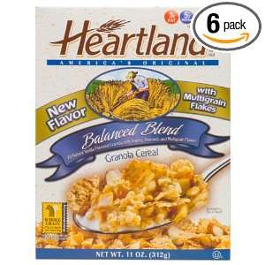 Heartland Granola Cereal, Balanced Blend, 11 Ounce Boxes (Pack of 6 