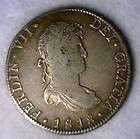 MEXICO 8 REALES 1818 EXTRA FINE LARGE SILVER COIN