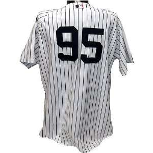  #95 2006 Yankees Game Issued Home Pinstripe Jersey Sports 