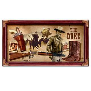 John Wayne Western Essentials Wall Decor With Pistol, Boots, Rifle 