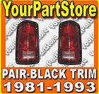 81 93 DODGE RAM PU Pickup TRUCK TAIL LIGHTS Lamps Left and Right Rear 