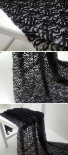 lace home decor fabric dress curtain flowers black  