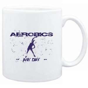 Mug White  Aerobics any day  Sports 