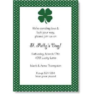  Four Leaf Clover Party Invitations