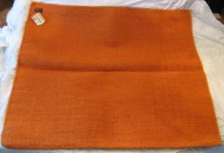  Blanket Pad Orange 90% Wool Handwoven 4 Pounds Horse Tack NR  