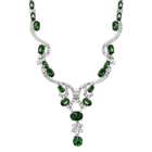 Emitations Breckins Emerald CZ Drop Necklace