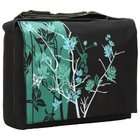 MyGift 15.4 inch Midnight Green Sparse Floral Laptop Notebook Padded 