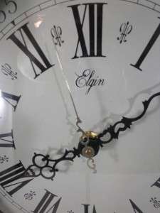ELGIN SchoolHouse Quartz Wall Clock with Westminster Chime & Pendulum 