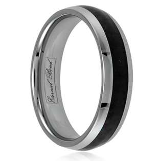 Diamond Wedding Ring    Plus Carbon Fiber Wedding Ring 
