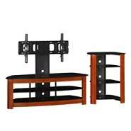 Walker Edison 60 in. TV Stand and Component Stand Combo   Cherry at 