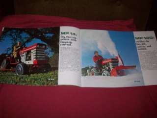1970s Massey Ferguson Lawn Tractor Brochure 12G 14 7 8 & 5 6 Mowers 