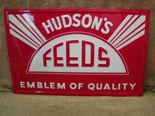  Feed Sign  Embossed Antique Old Seed Scioto Signs Farm 6526  