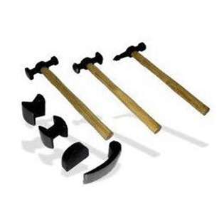 AJS 7 Piece Hammer & Dolly Auto Body Dent Repair Kit Dent Removal Kit 