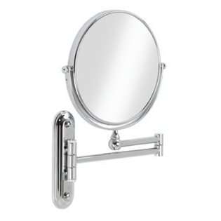   Valet Wall Mount Magnified Mirror, Chrome, 8 Inch 