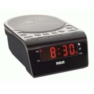 RCA RC5610 BLK CLOCK RADIO CD PLAYER WITH STEREO SPEAKERS 6IN at  
