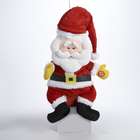 KSA Battery Operated Animated Rolling Laughing Plush Santa Claus 
