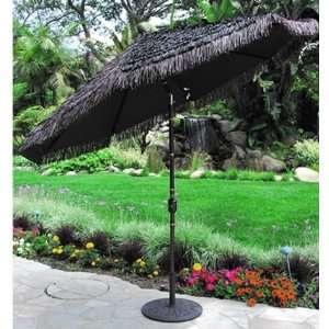  Galtech 9 Ft Aluminum Bamboo Patio Umbrella Patio, Lawn & Garden