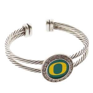   Bracelet with Crystal Rhinestones Surrounding the Oregon Log Jewelry