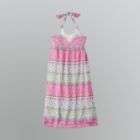Route 66 Girls Crochet Neck Halter Chiffon Dress