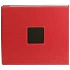 American Crafts Leather Postbound Album 12X12   Red Red