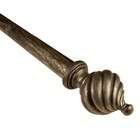   Twisted Spiral Curtain Rod in Antique Silver   Size 48   86