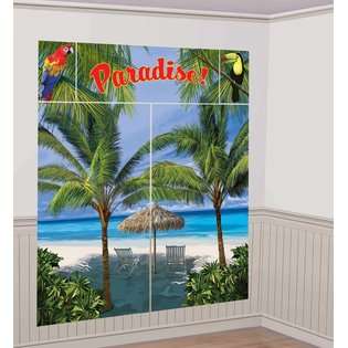 BY  Amscan Lets Party By Amscan Luau Palm Tree Scene Setter Decoration 