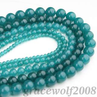Quartzite gem beads Loose strand peacock blue 15 GM001  