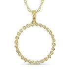  10k Yellow Gold 1/6ct TDW Diamond Spiral Wire Necklace 