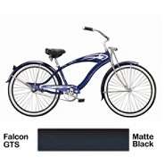 Micargi Matte Black Falcon GTS Beach Cruiser 