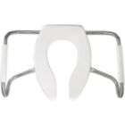 Bemis Elongated Open Front Safety Toilet Seat Less Cover with 
