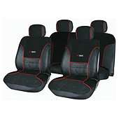 Autocare AC1651 TARGA SEAT COVER SET BLACK AND RED