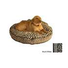   Odonnell Industries 18646 Luxury Small Round Dog Bed   Black White