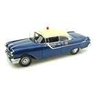 Pontiac 1955 Pontiac Star Chief Hard Top Police Car 1/18 Blue/White