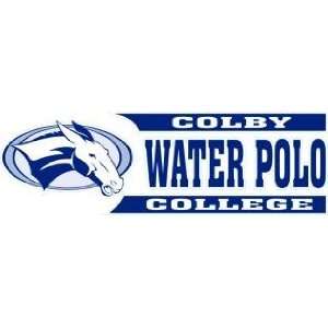  DECAL B LOGO+COLBY/WATER POLO/COLLEGE   8 x 2.5 Sports 