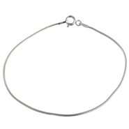 Tradition Charms Sterling Silver Snake Chain Bracelet 