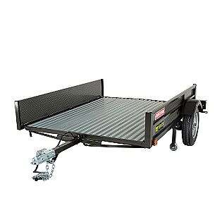 Fold Up Utility Trailer  Craftsman Lawn & Garden Tractor Attachments 
