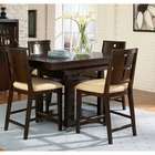 Wynwood Moxi 5 Piece Gathering Dining Room Set with Weave Chairs in 