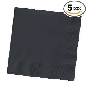 Creative Converting Paper Napkins, 3 Ply Luncheon Size, Black Velvet 
