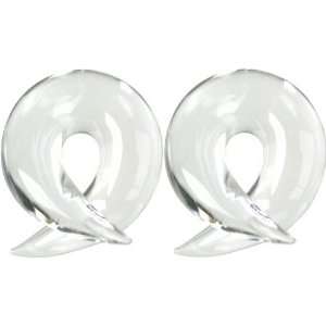  Pair of Glass Barbs 000g Crystal Gorilla Glass Jewelry