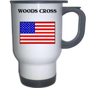  US Flag   Woods Cross, Utah (UT) White Stainless Steel Mug 